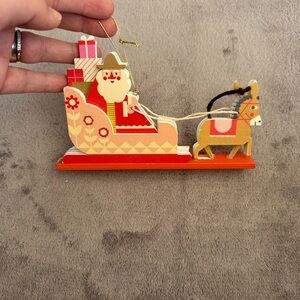 Wooden Santa Sleigh Pull Toy